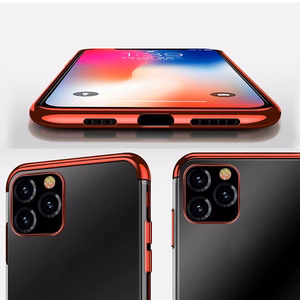 Kirkas väri Asia Gel TPU Galvanointi kehys Cover iPhone 13 Pro musta