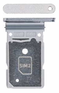 SIM card holder Samsung S938 S25 Ultra Titanium Silver Blue/Silver original (service pack)