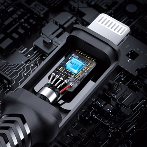 Acefast C4-01 Lightning - USB-C PD kaapeli 30W 3A 480Mb/s 1.8m - musta