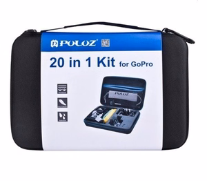 Puluz 20 lisätarvikkeen sarja urheilukameroille (mukaan lukien Osmo Action 5 Pro) PKT11