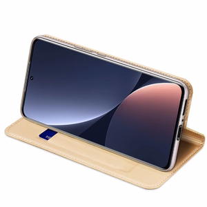 Dux Ducis Skin Pro Suojakuori Xiaomi 13 Pro läppäkotelo korttiLompakko kultainen jalusta