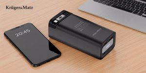 Kruger&Matz litiumioni-virtapankki QC- ja PD-tuella, 20000 mAh, 100 W