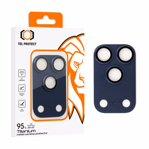 Tel Protect 95% AR+AF Full Metal Kameransuoja Karkaistu lasi iPhone 17 Pro Max Sininen
