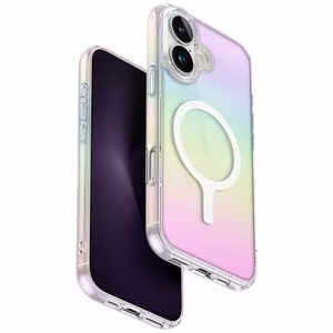 Uniq Iridescia Magclick Lataus Suojakuori iPhone 16:lle - Monivärinen