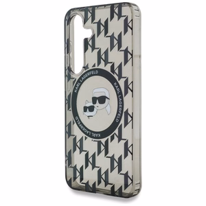 Karl Lagerfeld HC Magneettinen IML Metal Monogram KC Heads Suojakuori Samsung Galaxy S25 Musta