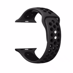 Crong Duo Sport strap for Apple Watch 38 / 40 / 41 / 42 mm, grey and black