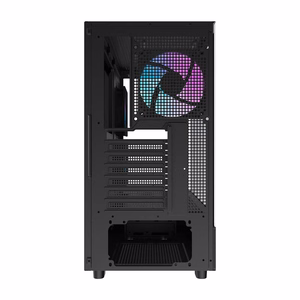 Darkflash DPX90 tietokonekotelo (musta) + 3 tuuletinta