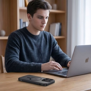 Tech-Protect Magmat MagSafe -suojakuori OnePlus Nord 6 -mallille, mattamusta