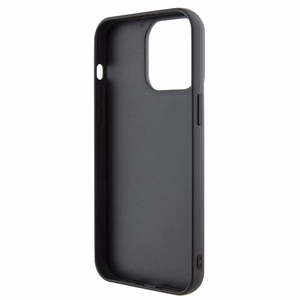 Guess Suojakuori iPhone 15 Pro Max 6,7:lle GUHCP15XPSFDGSK musta HC Sequin Script Metal