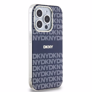 DKNY IML Mono Stripe MagSafe Suojakuori iPhone 15 Pro Max:lle - Sininen