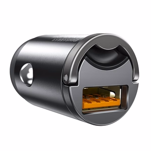 Car charger BASEUS (VCHX-A0G) (1xUSB; 30W) grey
