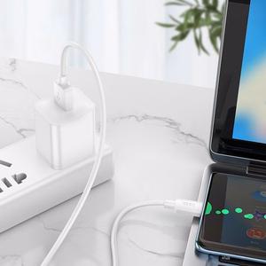 Kaapeli USB-A - USB-C Hoco PD 2,4A 27W 1 m X96 valkoinen