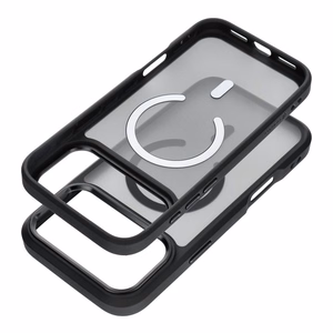 Suojakuori laitteelle iPhone 18 Pro Max / 17 Pro Max: Forcell F-Protect Smoke Hybrid Premium, MagSafe-yhteensopiva, väri: musta