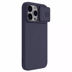 Nillkin CamShield Silky Silicone Case for Iphone 15 Pro Max dark purple