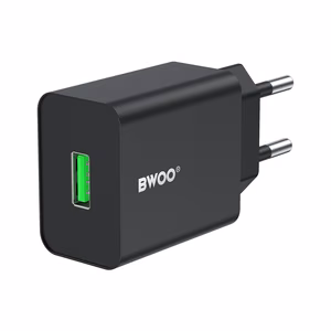 BWOO seinälaturi CDA249 5V 2,4A USB-A, musta