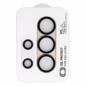 Karkaistu lasi Tel Protect 95% AR+AF Full Metal Camera Protector kameralle Samsung Galaxy S26 Ultra kulta (kamerasaareke)