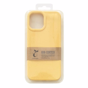 Eco Case Kotelo iPhone 12 Pro Max Silikonisuojus Puhelinsuoja Keltainen