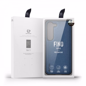 Dux Ducis Fino Suojakuori Samsung Galaxy S23+:lle silikonisella kehyksellä sininen
