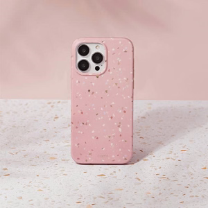 Uniq Coehl Terrazzo kotelo iPhone 14 Pro Max - vaaleanpunainen