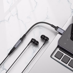 Borofone Adapter BV24 Graceful - Lightning to jack 3,5mm - grey