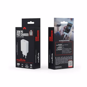 Maxlife MXTC-10-30C PD QC laturi 1x USB-C 30W, valkoinen