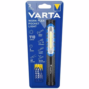 VARTA taskulamppu LED Pen light 17647 + 3 x paristo R3 (AAA)