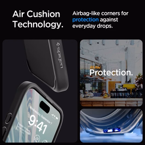 Spigen Ultra Hybrid iPhone 15 Pro Suojakuori - Kirkas Musta