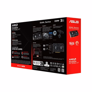 ASUS Dual -RX9060XT-16G AMD Radeon RX 9060 XT 16 GB GDDR6 Näytönohjain