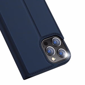 Dux Ducis Skin Pro kirjahylly tyyppinen kotelo iPhone 13 Pro Max sininen