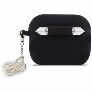 Guess Silikoninen 4G Charm Suojakuori AirPods Pro 3:lle - Musta