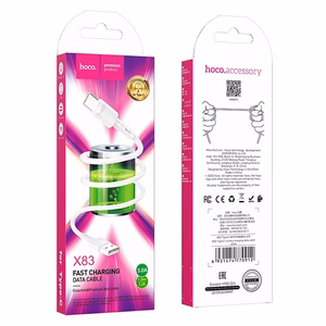 Hoco USB-A - USB-C -kaapeli 3A 1 m X83 valkoinen