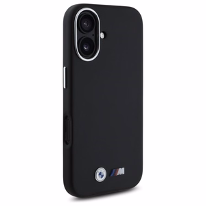 BMW M Smooth Full Wrapped Metal MagSafe suojakuori iPhone 16:lle - musta