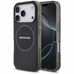 AMG Double Layer Transparent Smocked MagSafe -suojakuori iPhone 17 Pro - musta