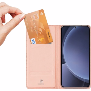 Dux Ducis SKIN PRO lompakkosuojakuori Samsung S25 Plus ruusukulta