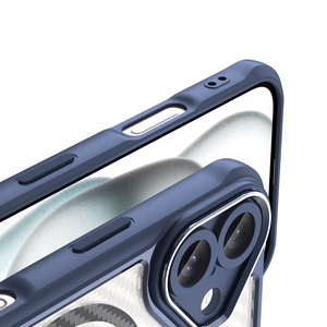 Leading Series MagSafe Silikoninen Suojakuori iPhone 16 Plus:lle - Sininen