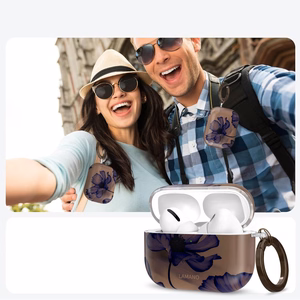 Tech-Protect Lamano Suojakuori AirPods 3 Pro:lle - Ruskea ja Violetti