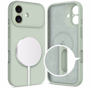Tech-Protect Silikoninen MagSafe Suojakuori iPhone 17:lle - Vihreä