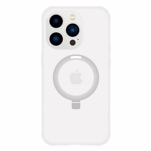 Tel Protect Magical Magsafe Stand Suojakuori iPhone 15 Pluslle hopeinen