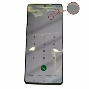 LCD-näyttö yhteensopiva Samsung A715 A71 musta kehyksellä (Uusittu: Telemax) (vikojen kanssa 23)