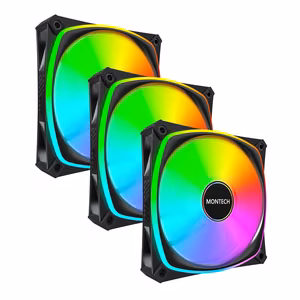 Kotelotuuletin Montech RX120 PRO, 120 mm, 3-in-1, musta