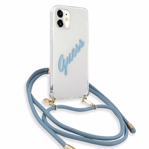 Guess GUHCP12SCRTVSBL iPhone 12 mini 5.4" sininen/sininen kovakotelo Script Vintage