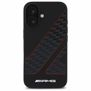 AMG Checkered Flag Pattern MagSafe suojakuori iPhone 16:lle - musta