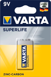 VARTA 9V Superlife sinkkiparisto, 1 kpl