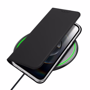 DUX DUCIS SKIN PRO lompakkosuojakuori iPhone 16e:lle - musta