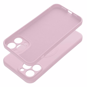 Silikoninen Suojakuori iPhone 13 PRO MAX:lle Mag Cover MagSafe-yhteensopiva vaaleanpunainen