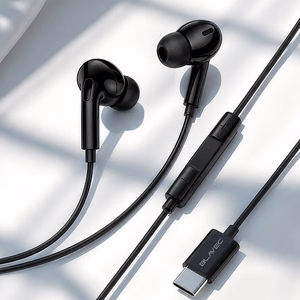 Blavec BHS-01 USB-C -nappikuulokkeet mikrofonilla ja DAC-muuntimella (BHS01-B), mustat