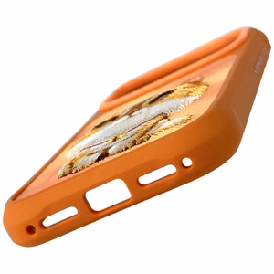 Nimmy Big Eyed Pet 2.0 Cat Suojakuori iPhone 17 Prolle - Oranssi