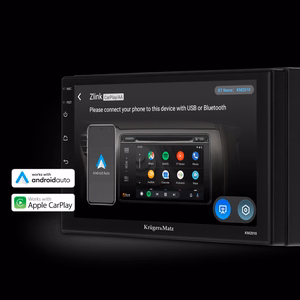 Kruger&Matz KM2010 -autoradio CarPlay/Android Auto -tuella