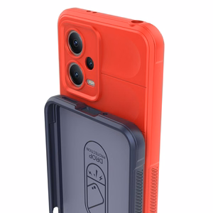 Magic Shield Case for Xiaomi Redmi Note 12 5G / Poco X5 5G Flexible Armor Cover Red