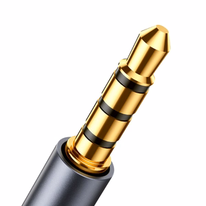 Joyroom stereo audio-kaapeli AUX 3.5 mm mini jack (uros) - mini jack (naaras) 1.2 m musta (SY-A09)